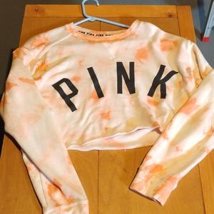 Vs pink cropped sweater
